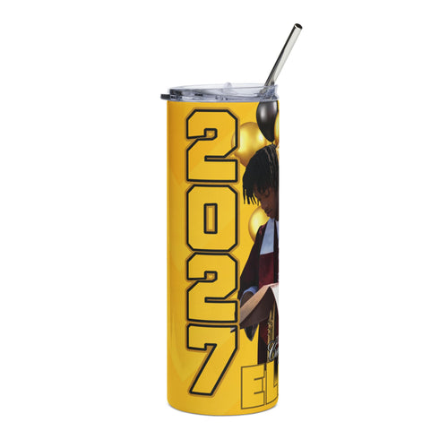2027 Graduation Photo Tumbler — Personalized Name & Year Stainless Steel Cup
